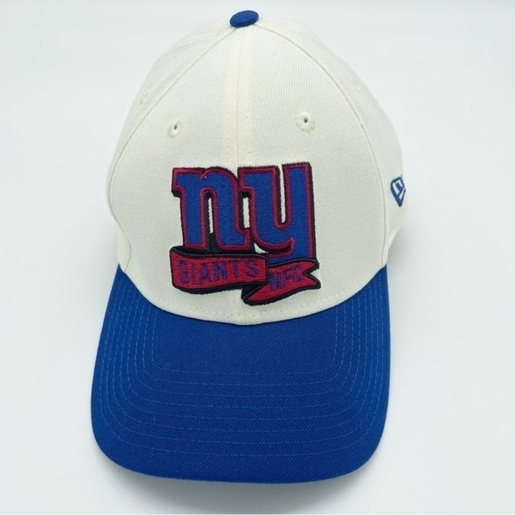New York Giants New Era Cream Royal L/XL 2022 Sideline 39THIRTY 2 Tone Flex Hat - Picture 4 of 10